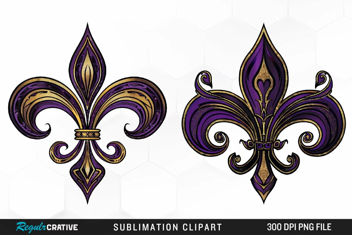 Watercolor Mardi Gras Collection Clipart product image 1