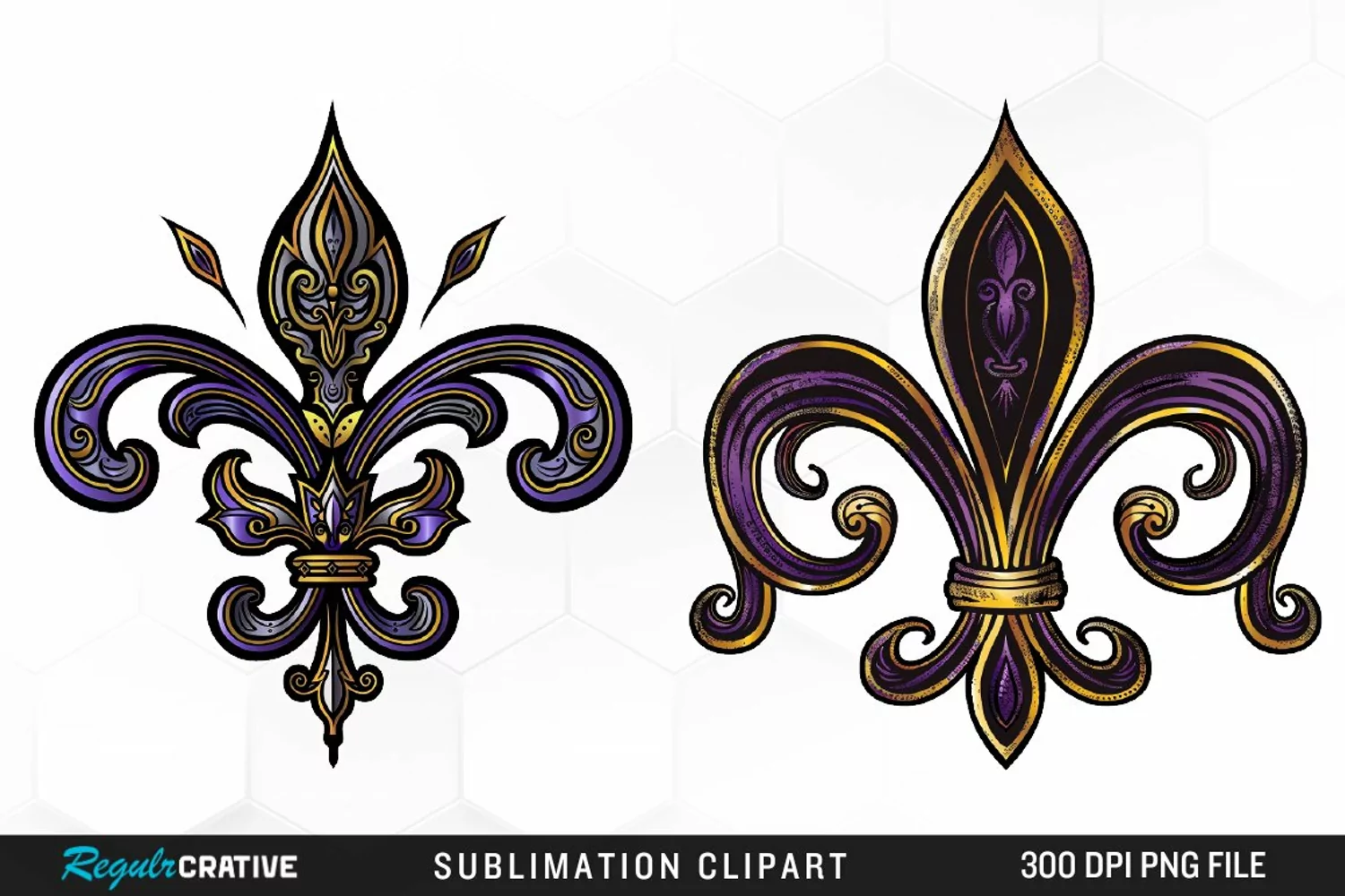 Watercolor Mardi Gras Collection Clipart product image 1