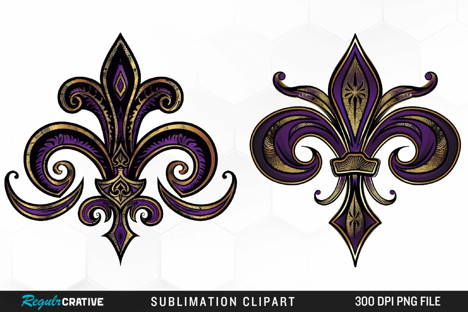 Watercolor Mardi Gras Collection Clipart product image 1