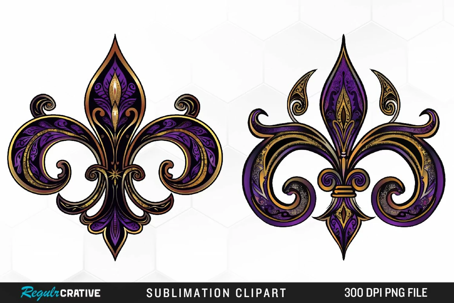 Watercolor Mardi Gras Collection Clipart product image 1
