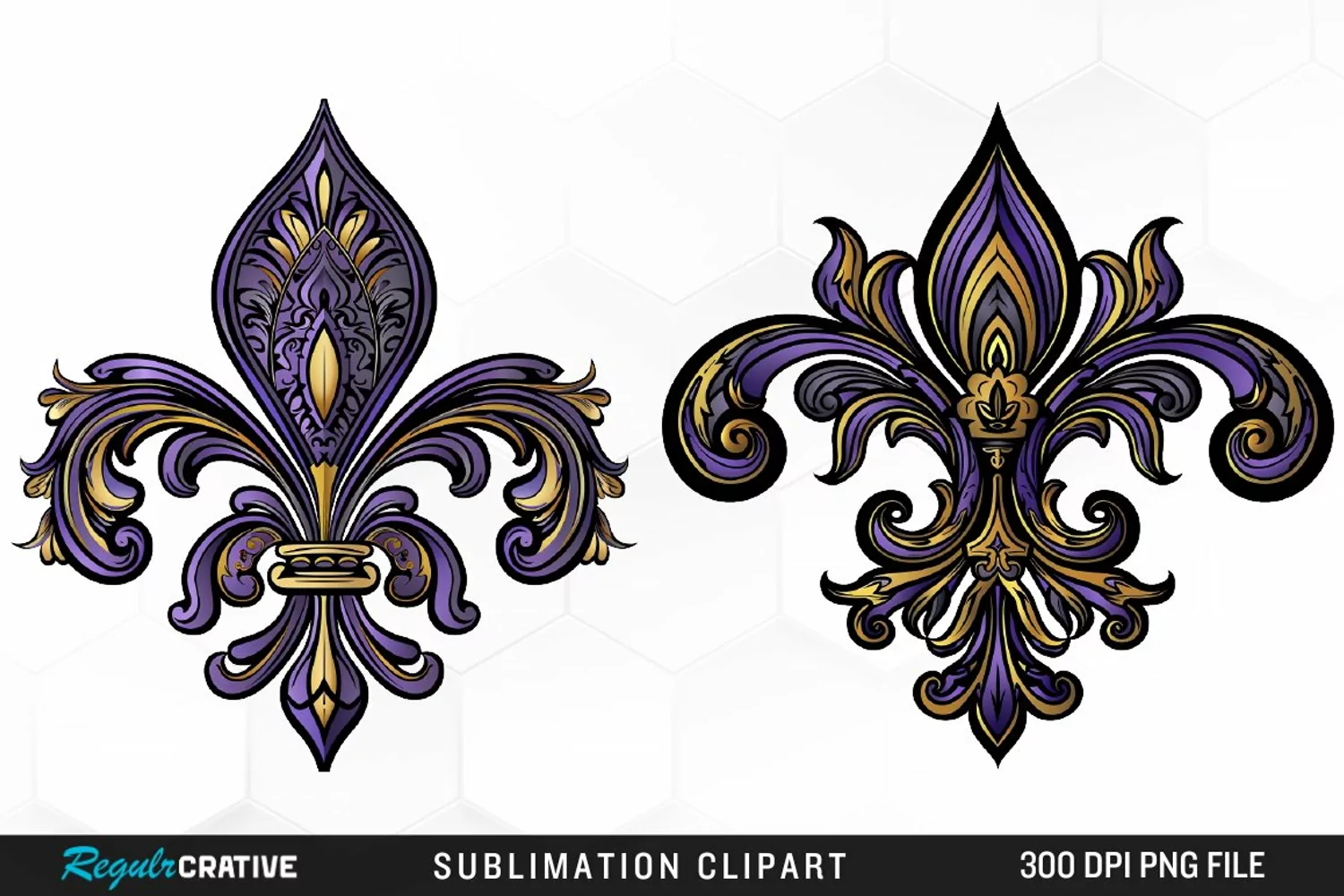 Watercolor Mardi Gras Collection Clipart product image 1