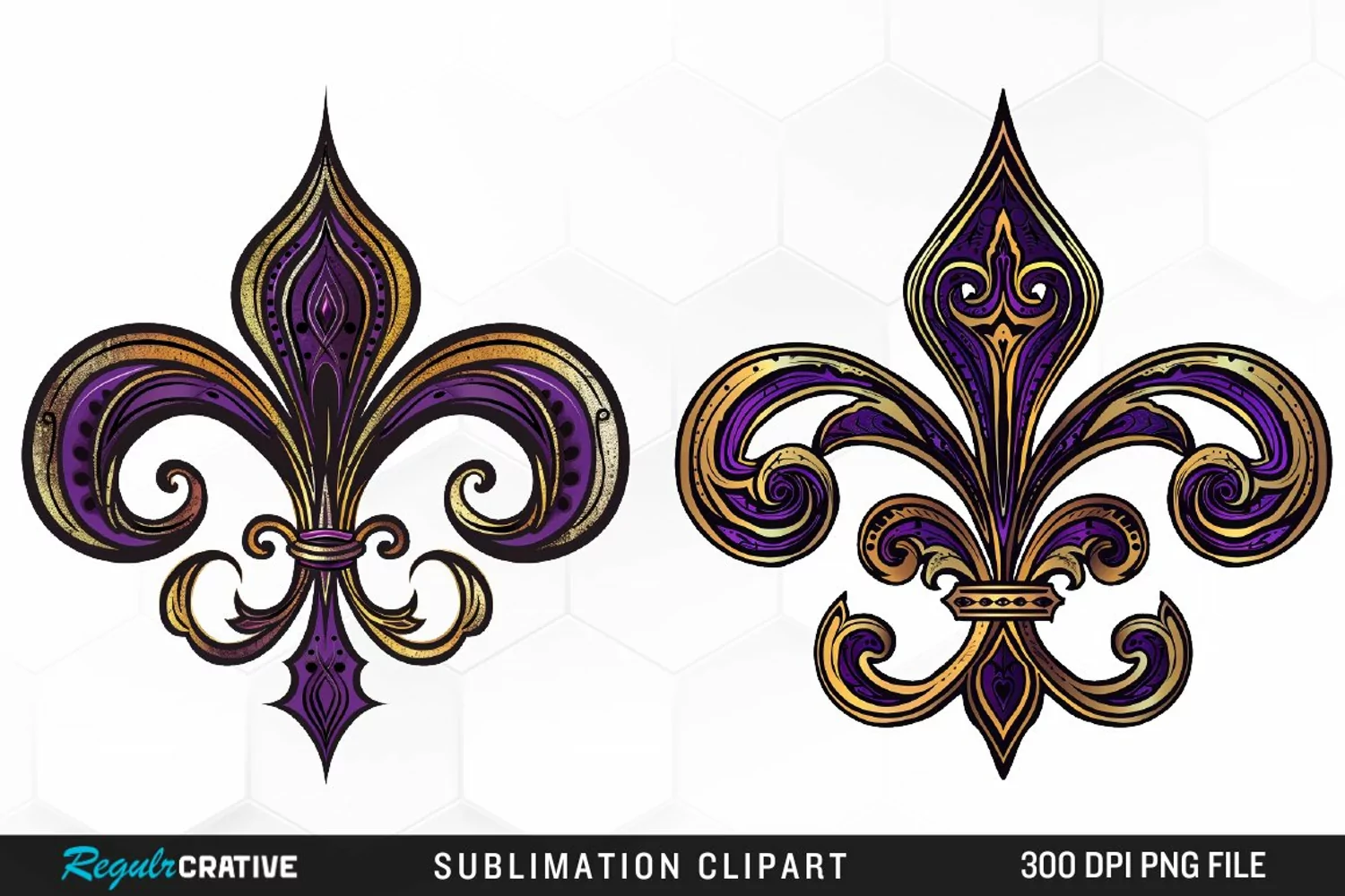 Watercolor Mardi Gras Collection Clipart product image 1