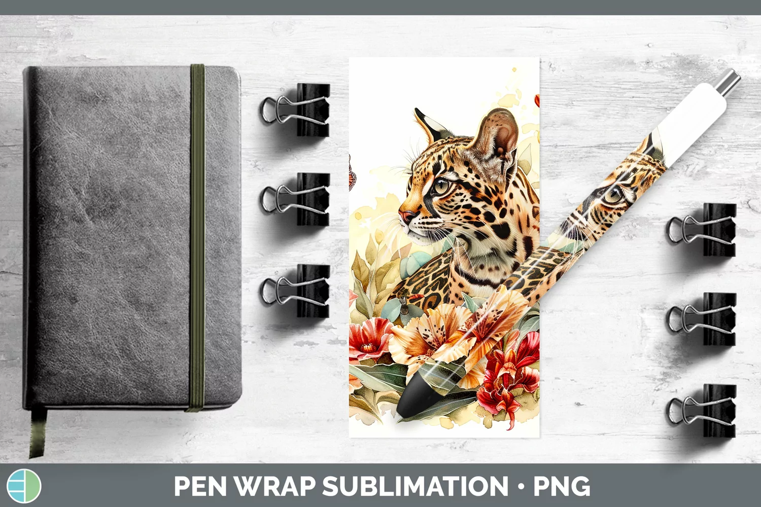 GorgeousWatercolor Pen Wrap design.