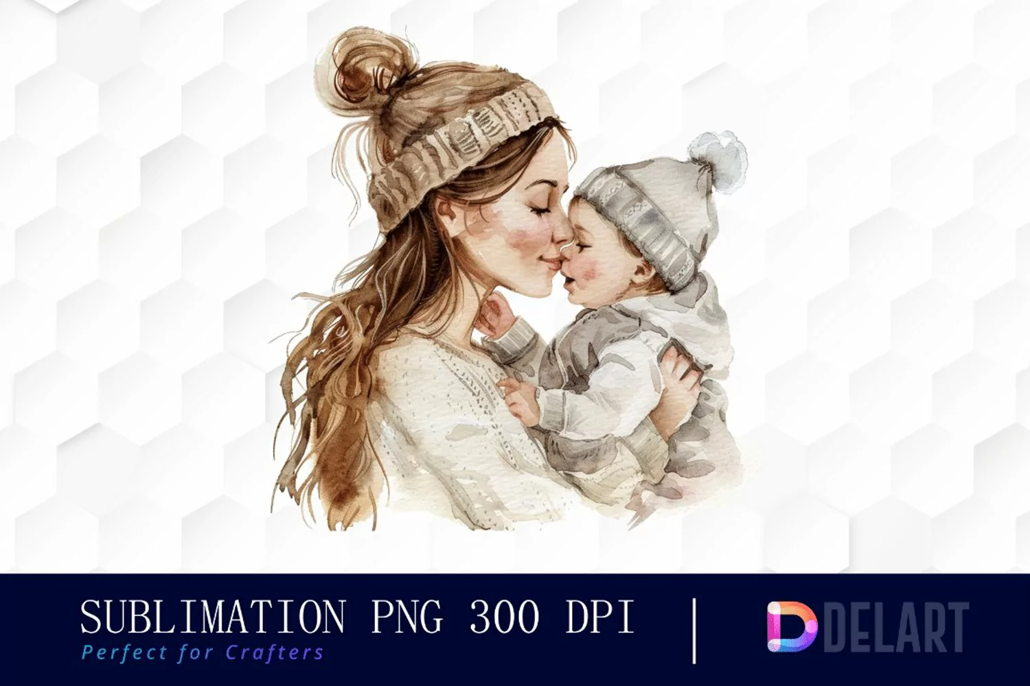 Mom And Baby Graphics Clipart product image 1