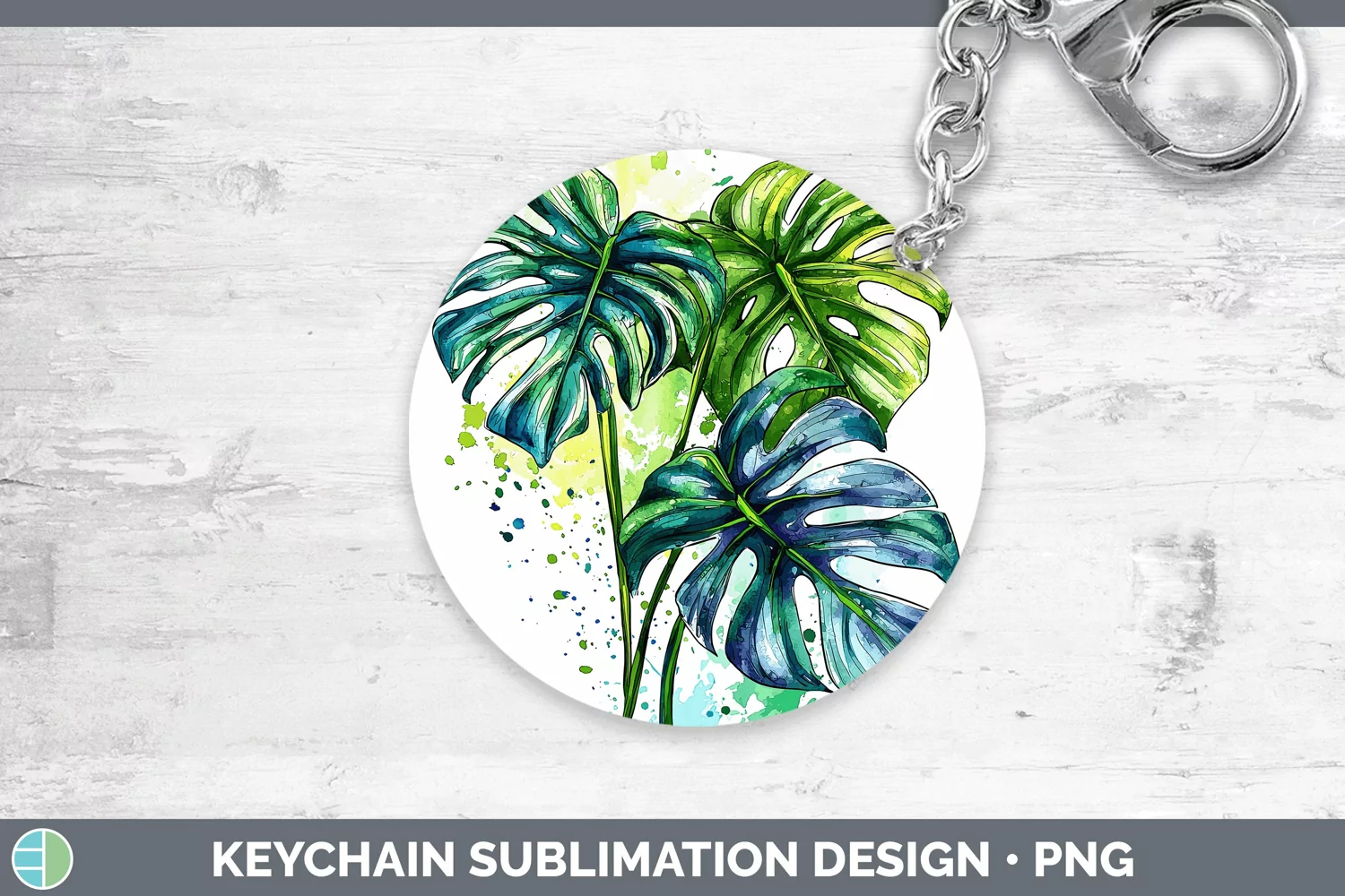 GorgeousWatercolor Keychain design.