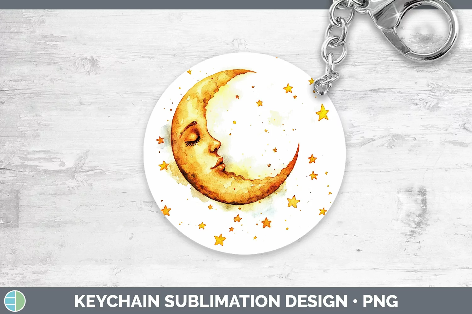 GorgeousWatercolor Keychain design.