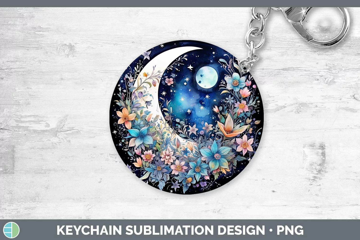 GorgeousWatercolor Keychain design.