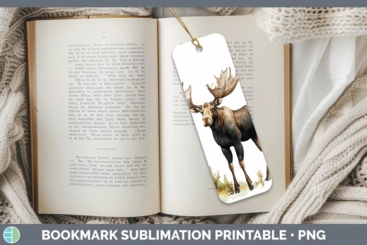 GorgeousWatercolor Bookmark design.