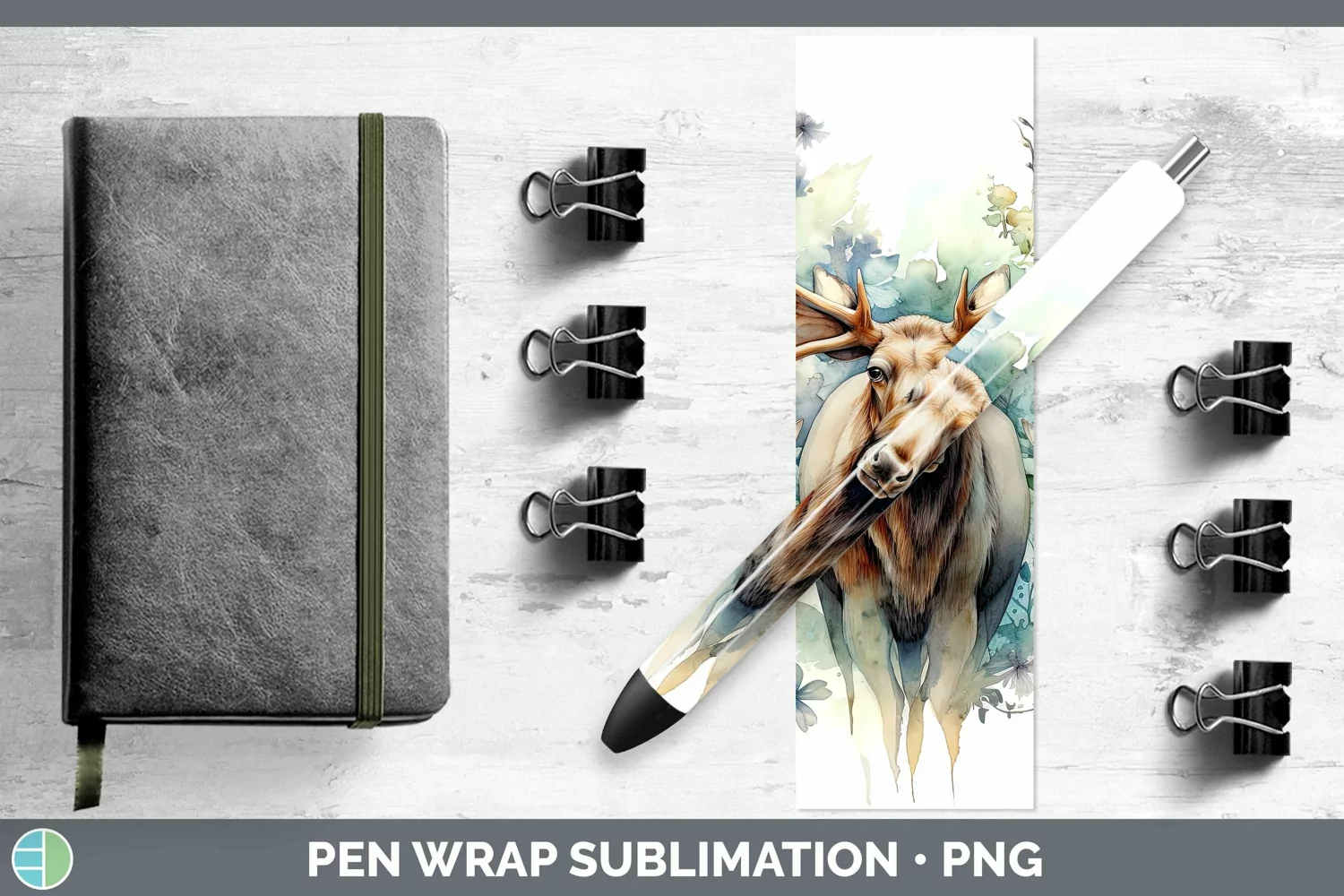 GorgeousWatercolor Pen Wrap design.