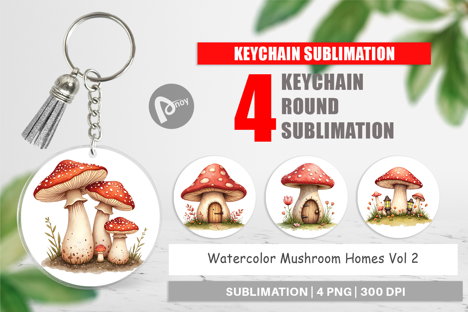 Keychain Mushroom Homes product image 1