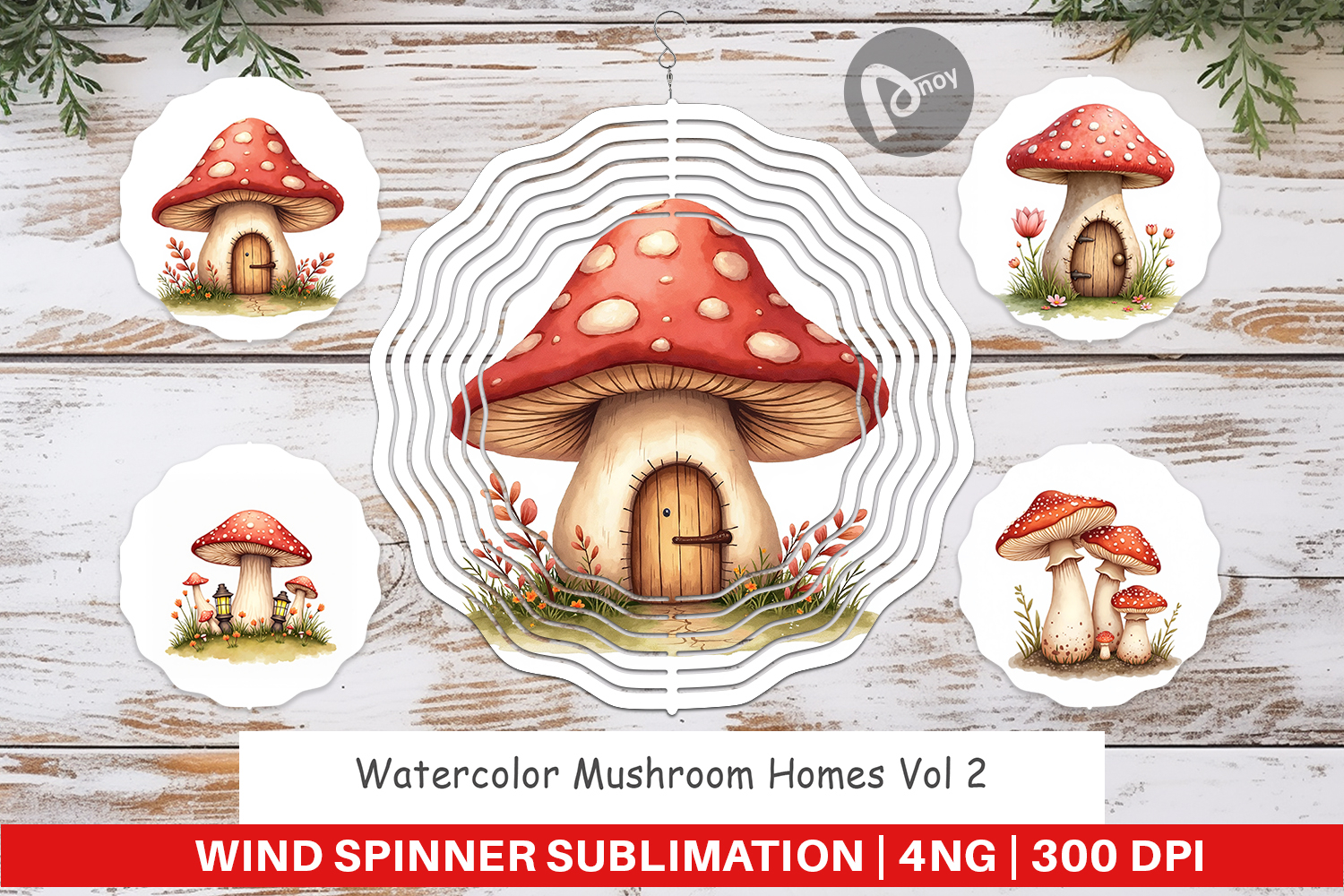 Wind Spinner Mushroom Homes product image 1