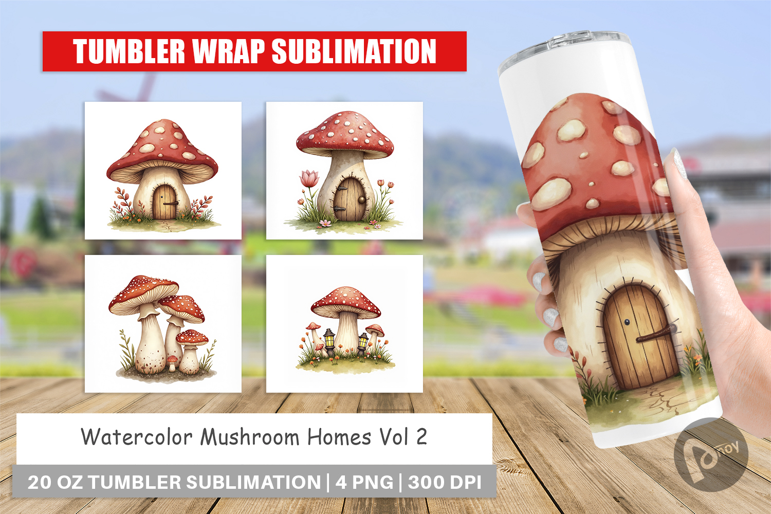 Tumbler Mushroom Homes product image 1