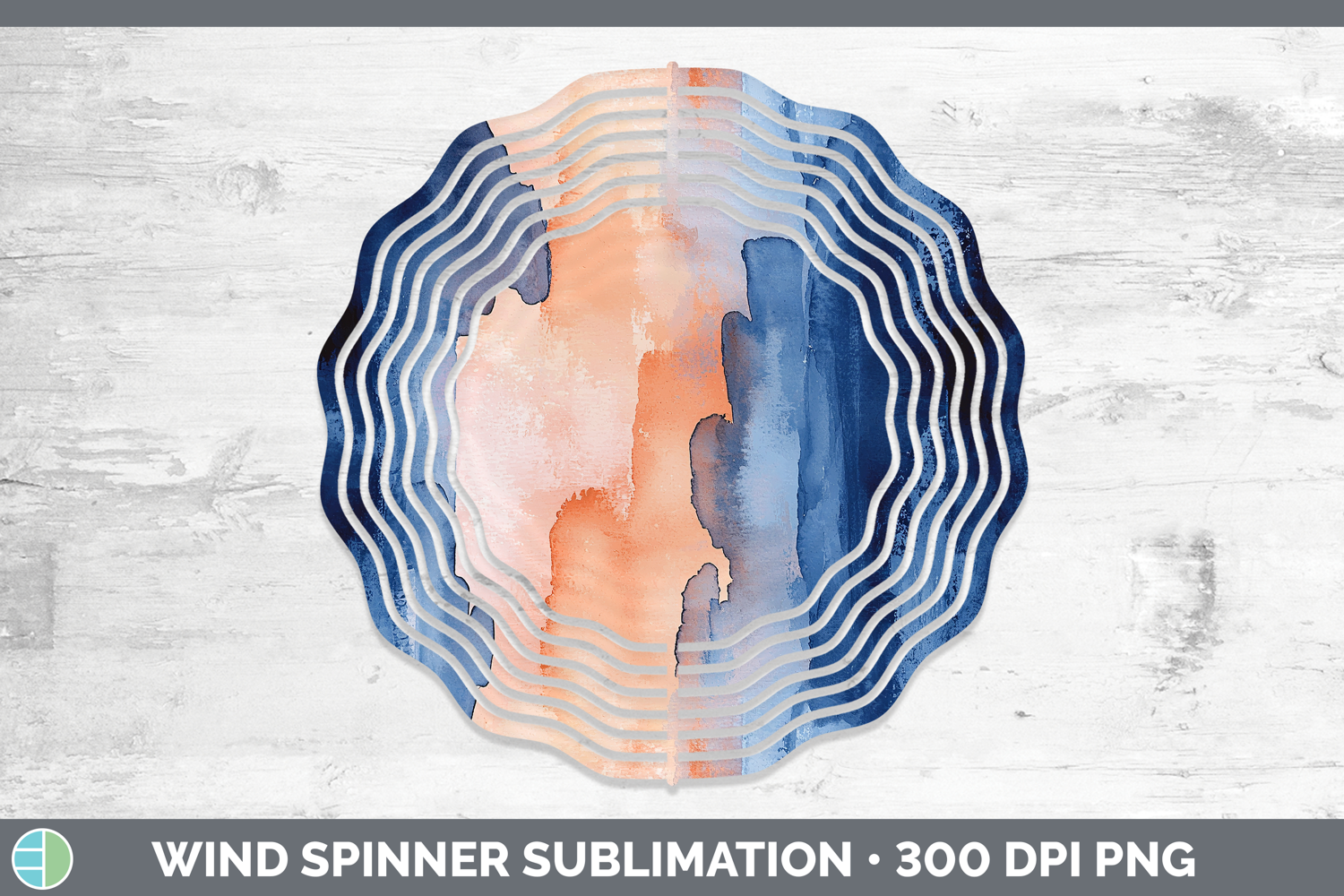 GorgeousWatercolor Wind Spinner design.