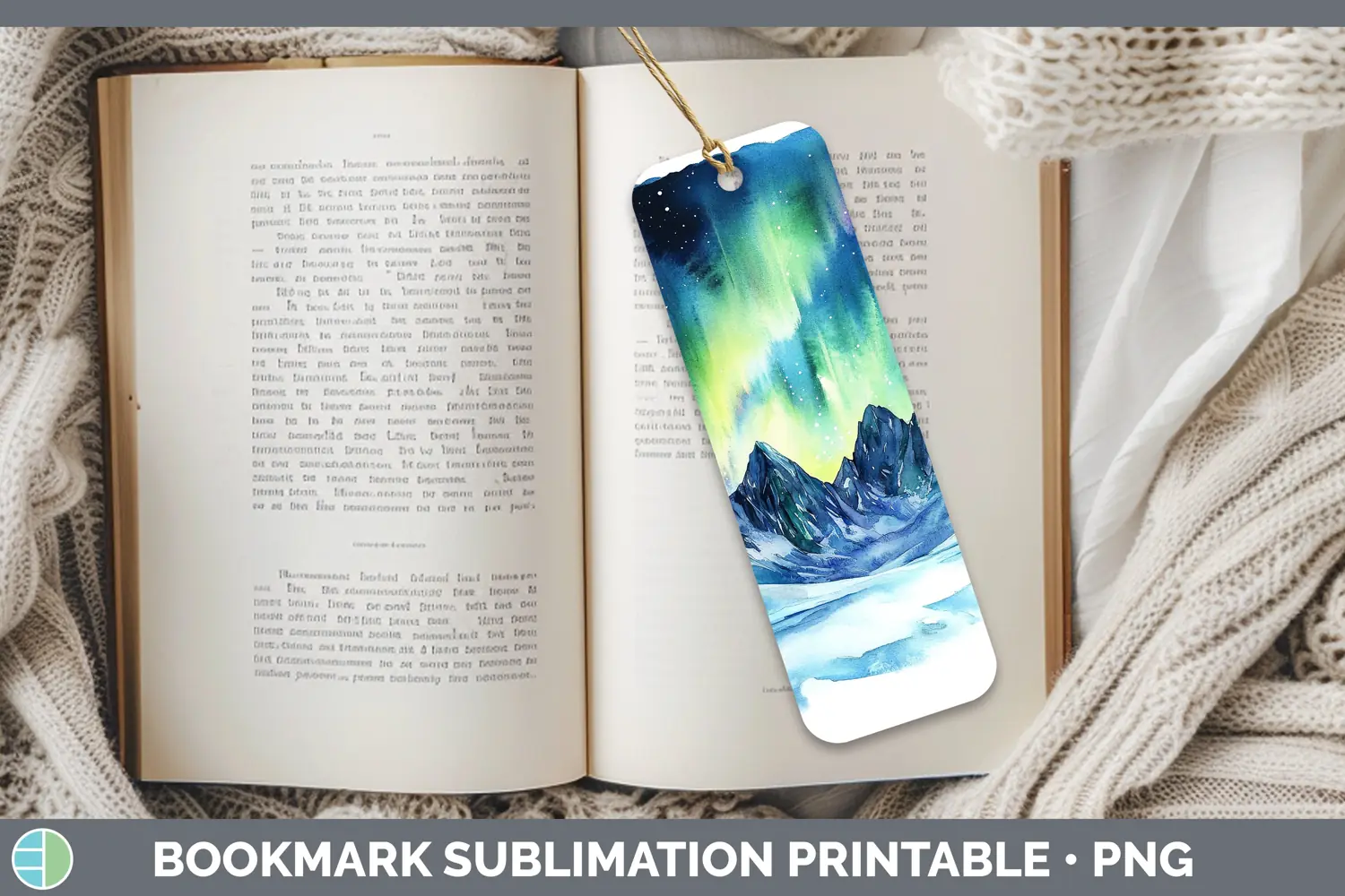GorgeousWatercolor Bookmark design.