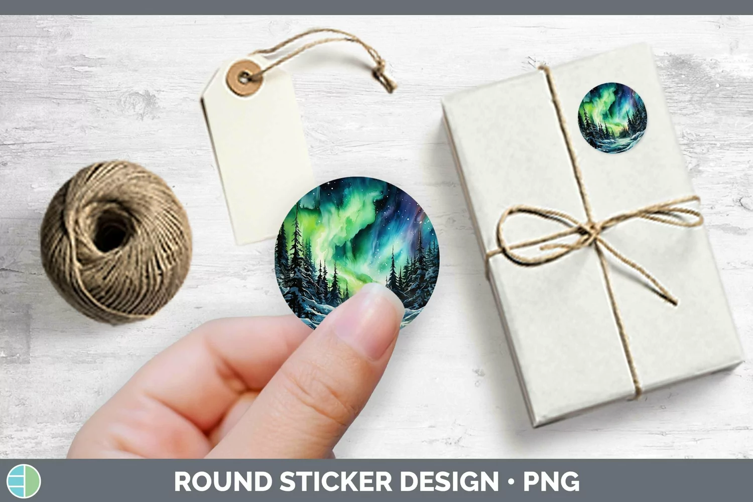 GorgeousWatercolor Stickers design.