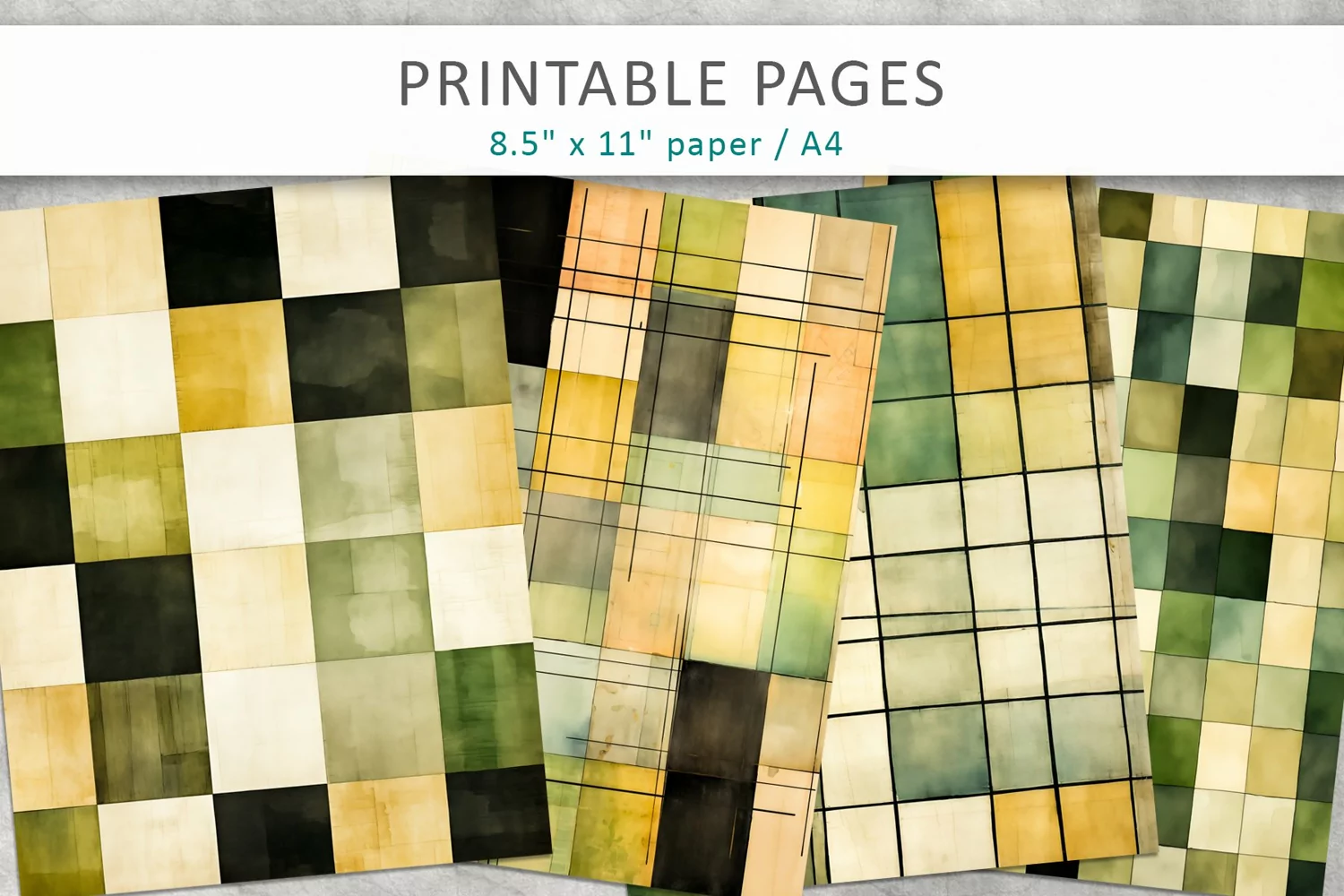 watercolor journal kit, scrapbook paper product image 1