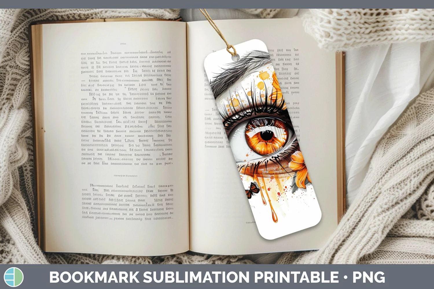 GorgeousWatercolor Bookmark design.