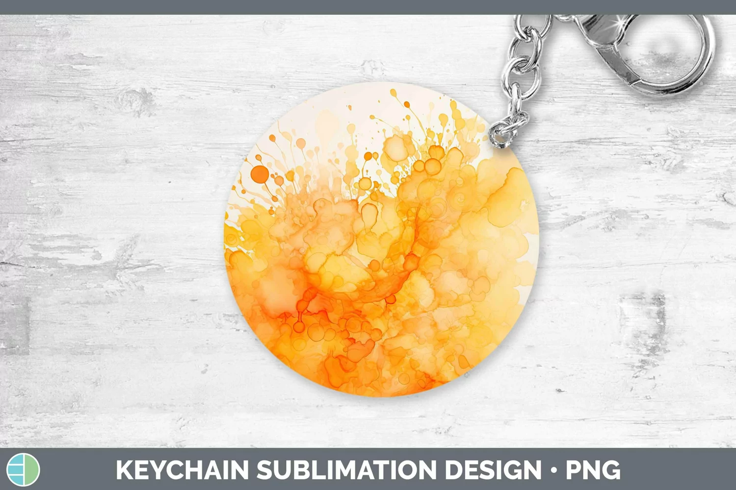 GorgeousWatercolor Keychain design.