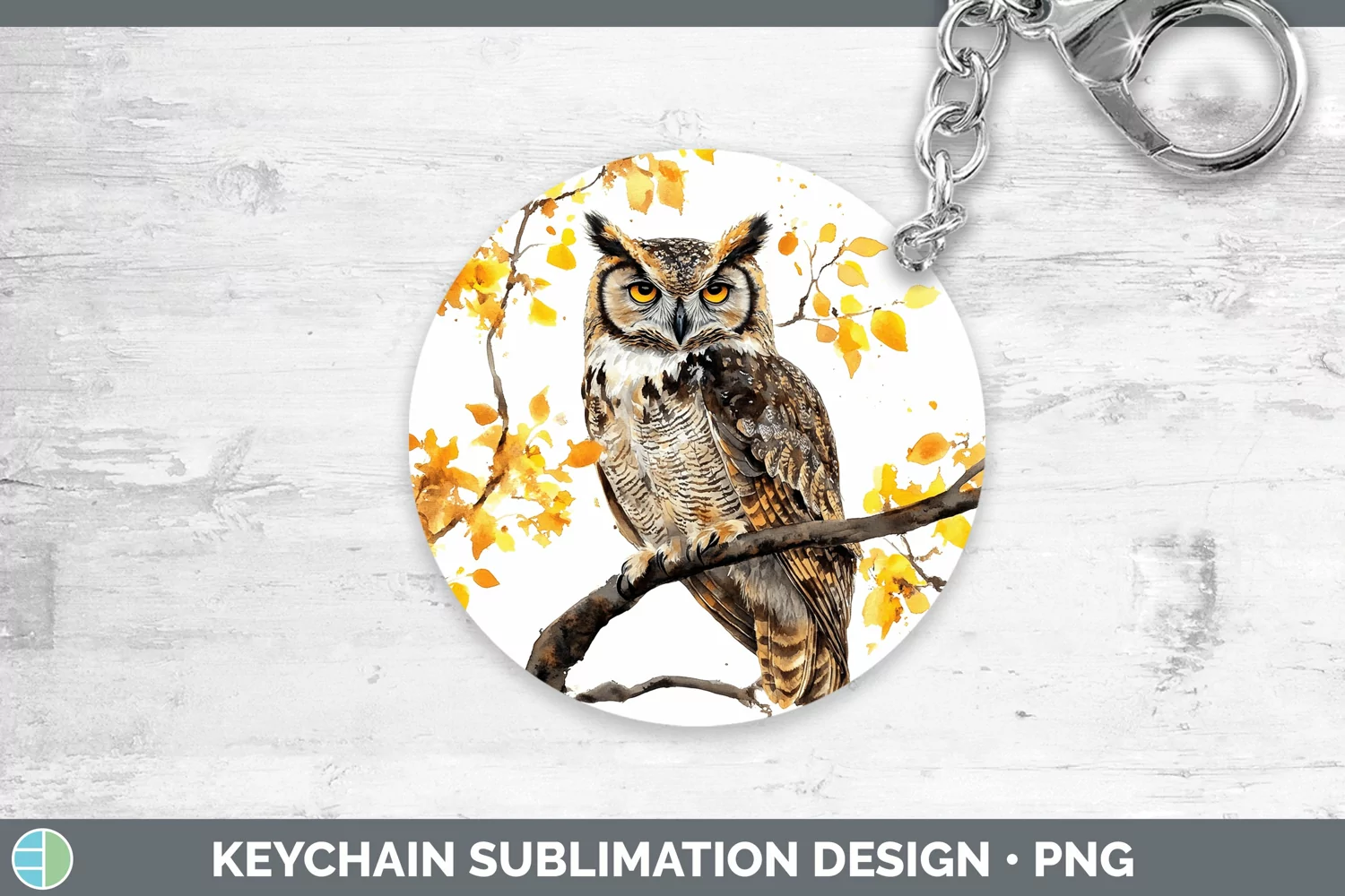 GorgeousWatercolor Keychain design.