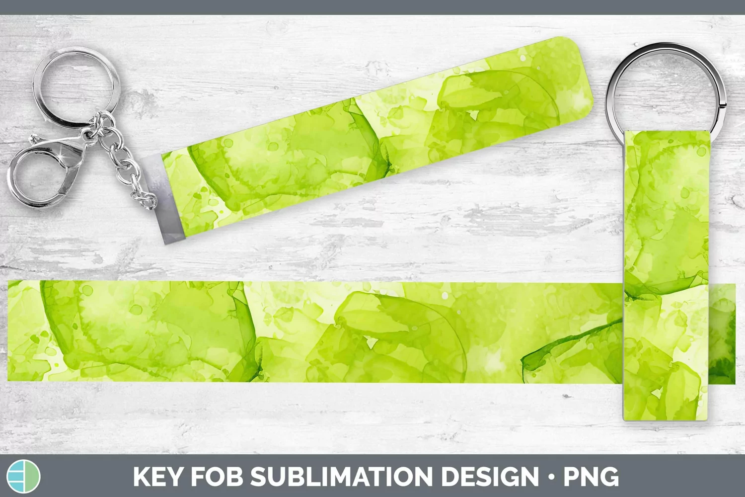 GorgeousWatercolor Key Fob design.