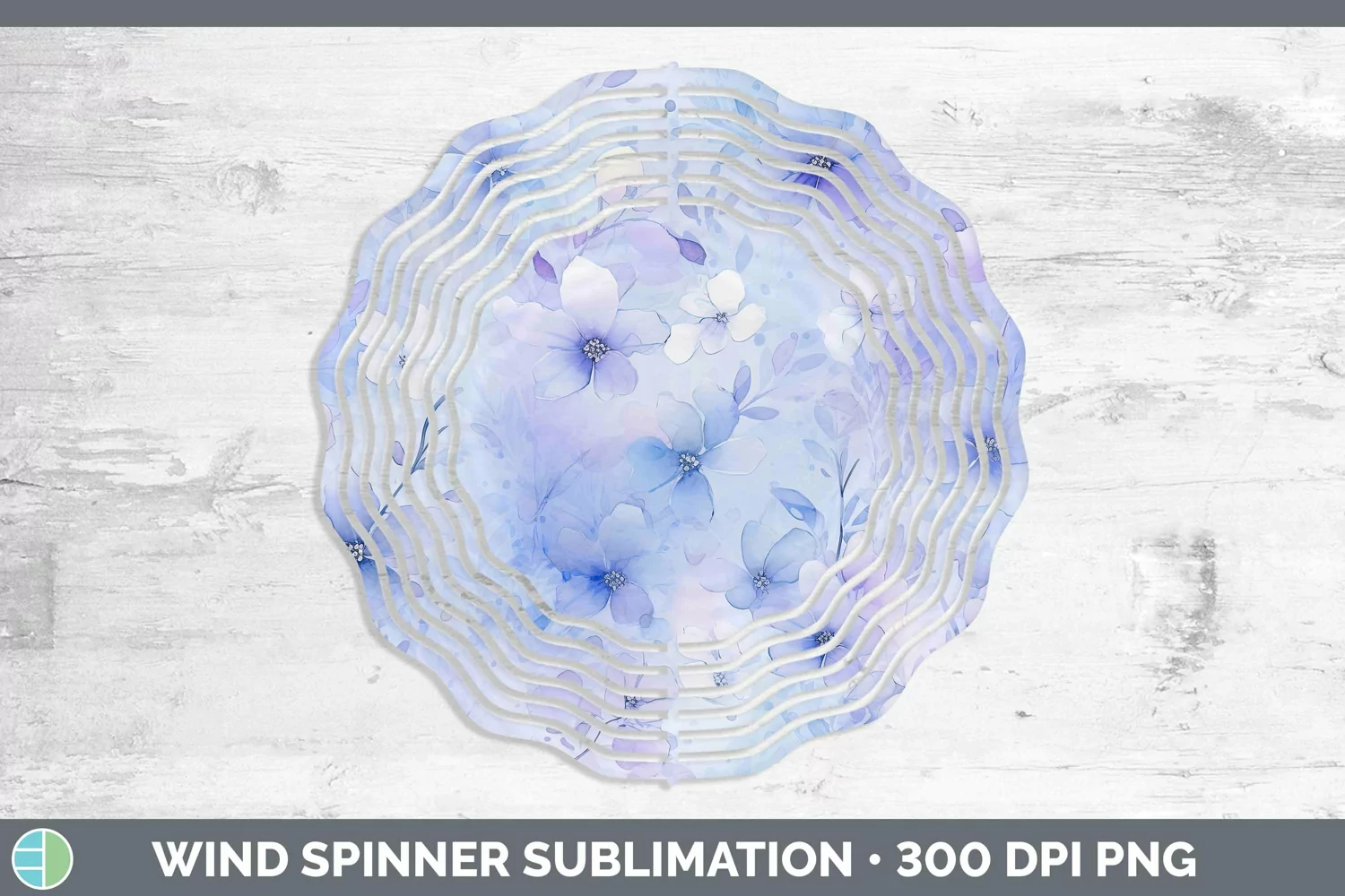 GorgeousWatercolor Wind Spinner design.