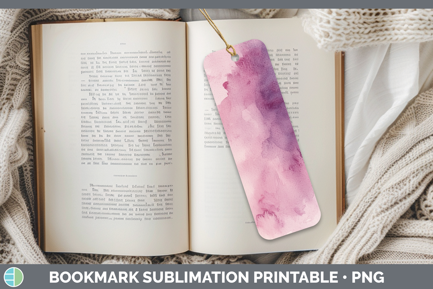 GorgeousWatercolor Bookmark design.