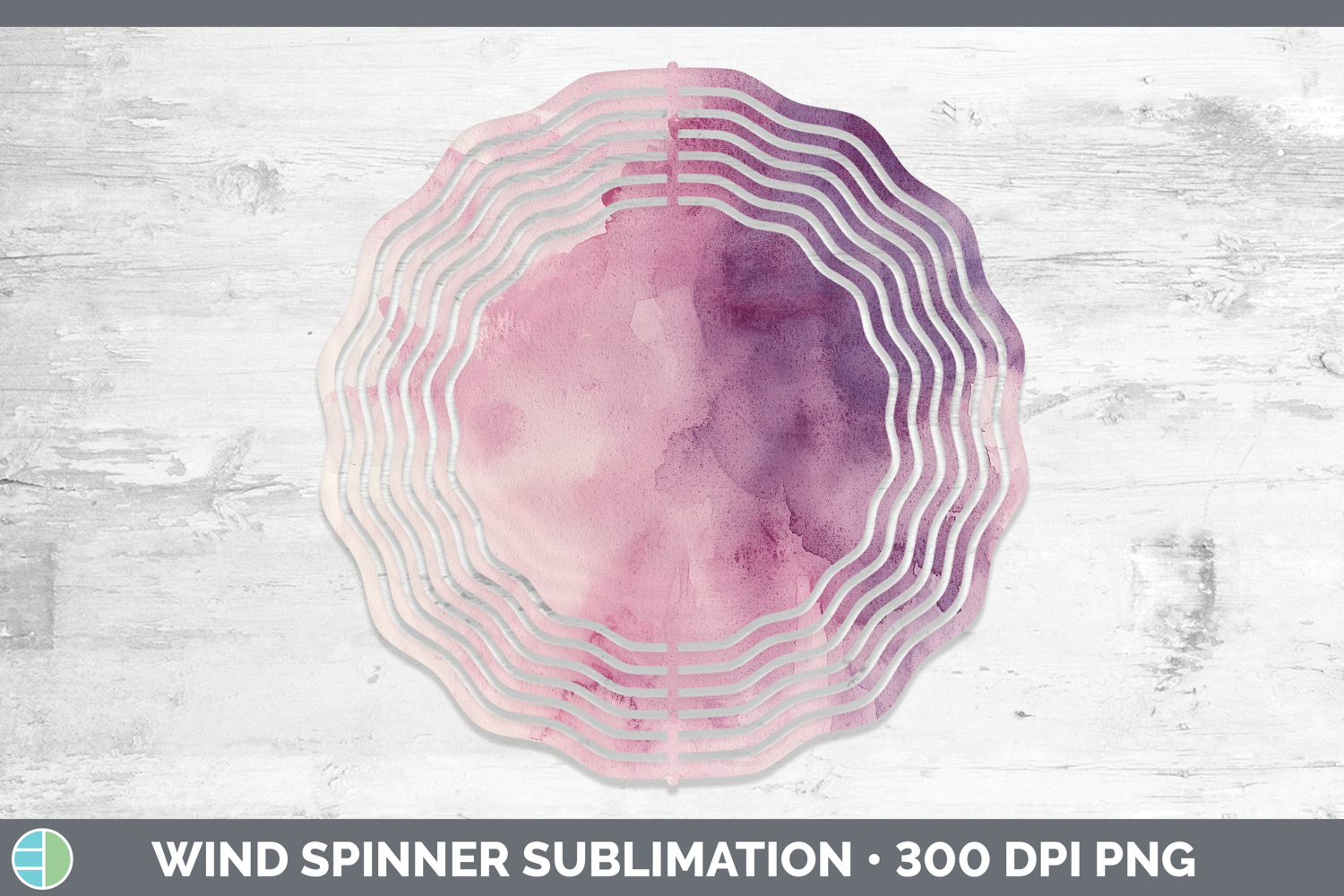GorgeousWatercolor Wind Spinner design.