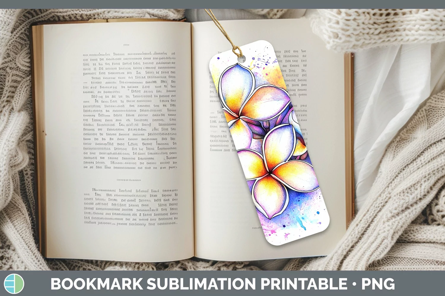 GorgeousWatercolor Bookmark design.