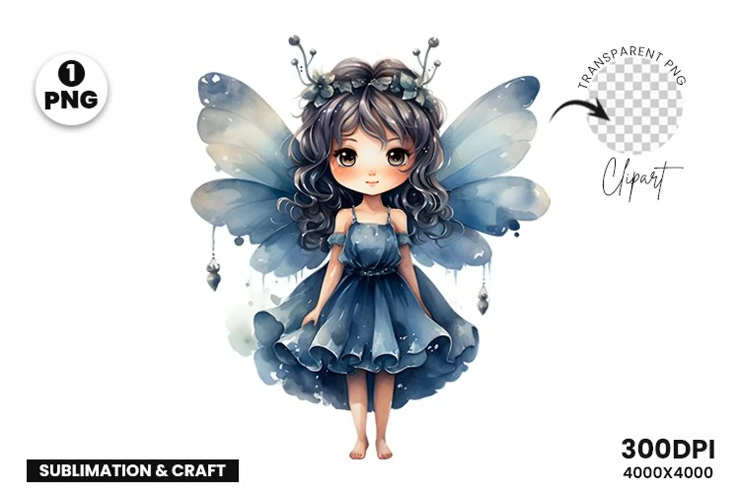 Butterfly Princess Clipart