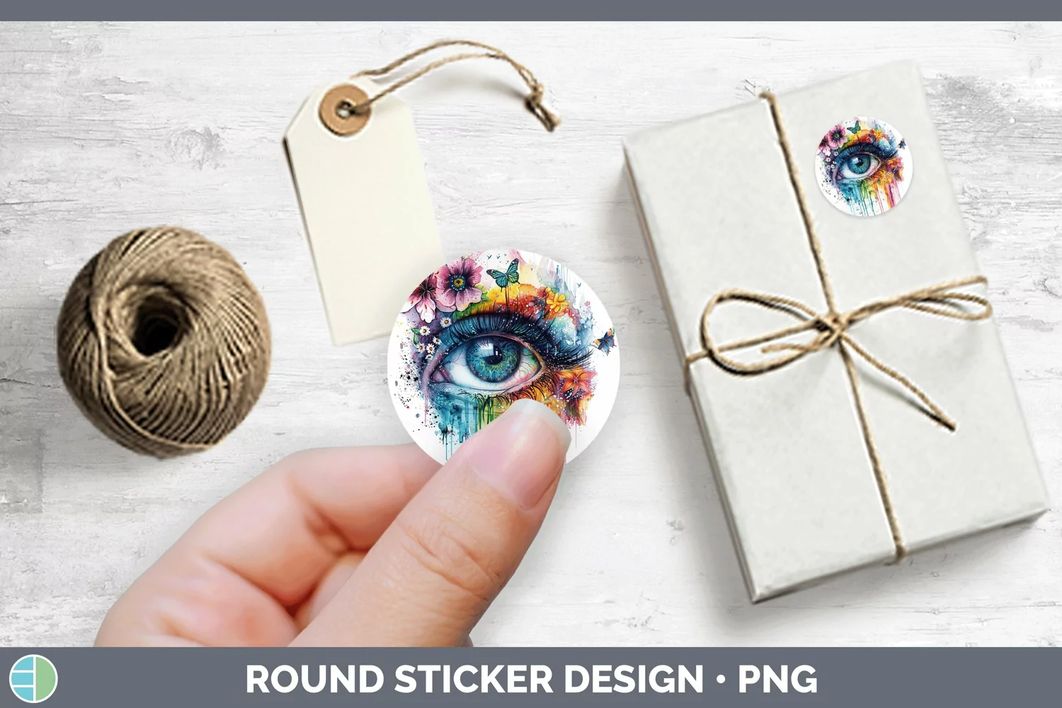 GorgeousWatercolor Stickers design.
