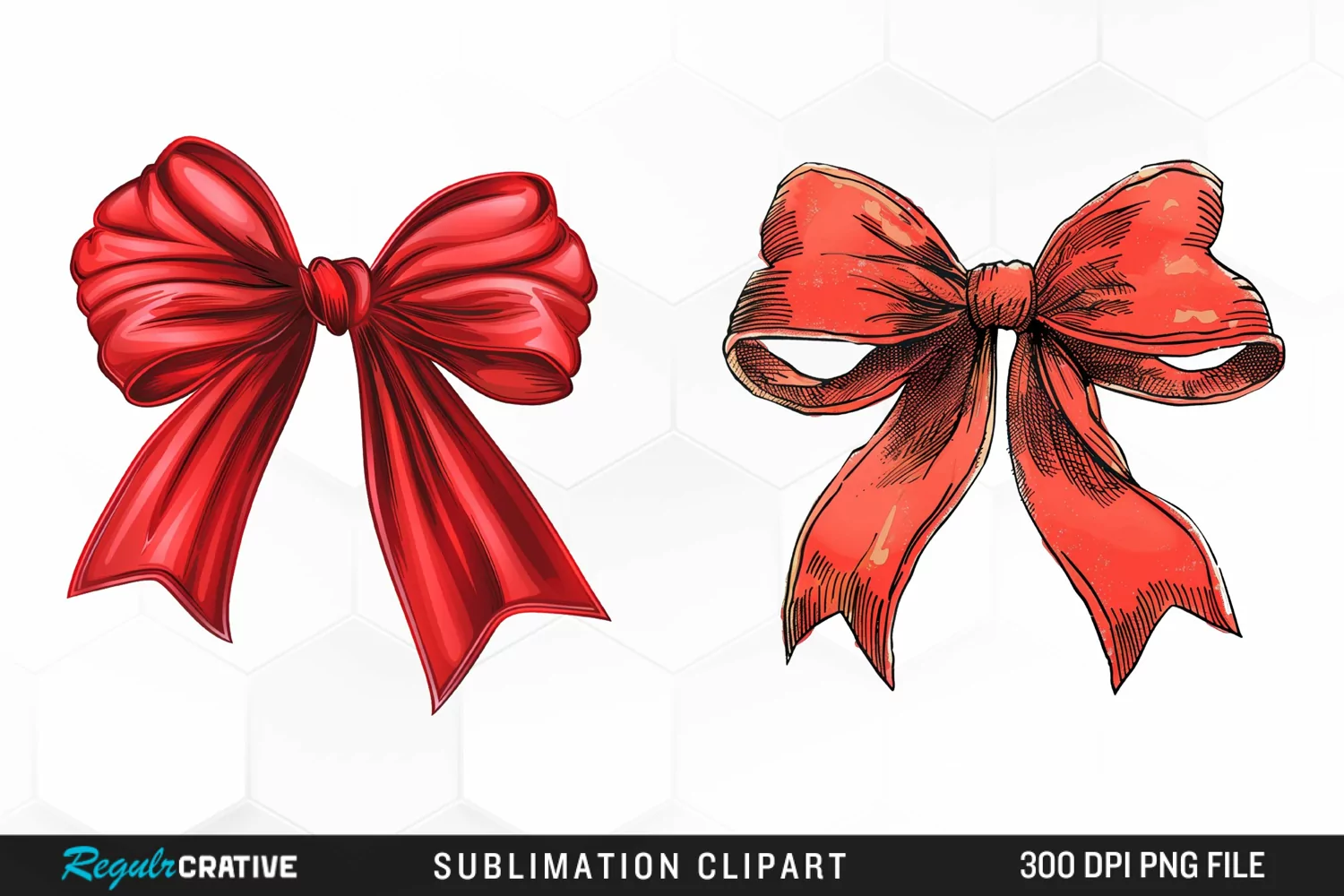 Red Bow Exquisite Clipart product image 1