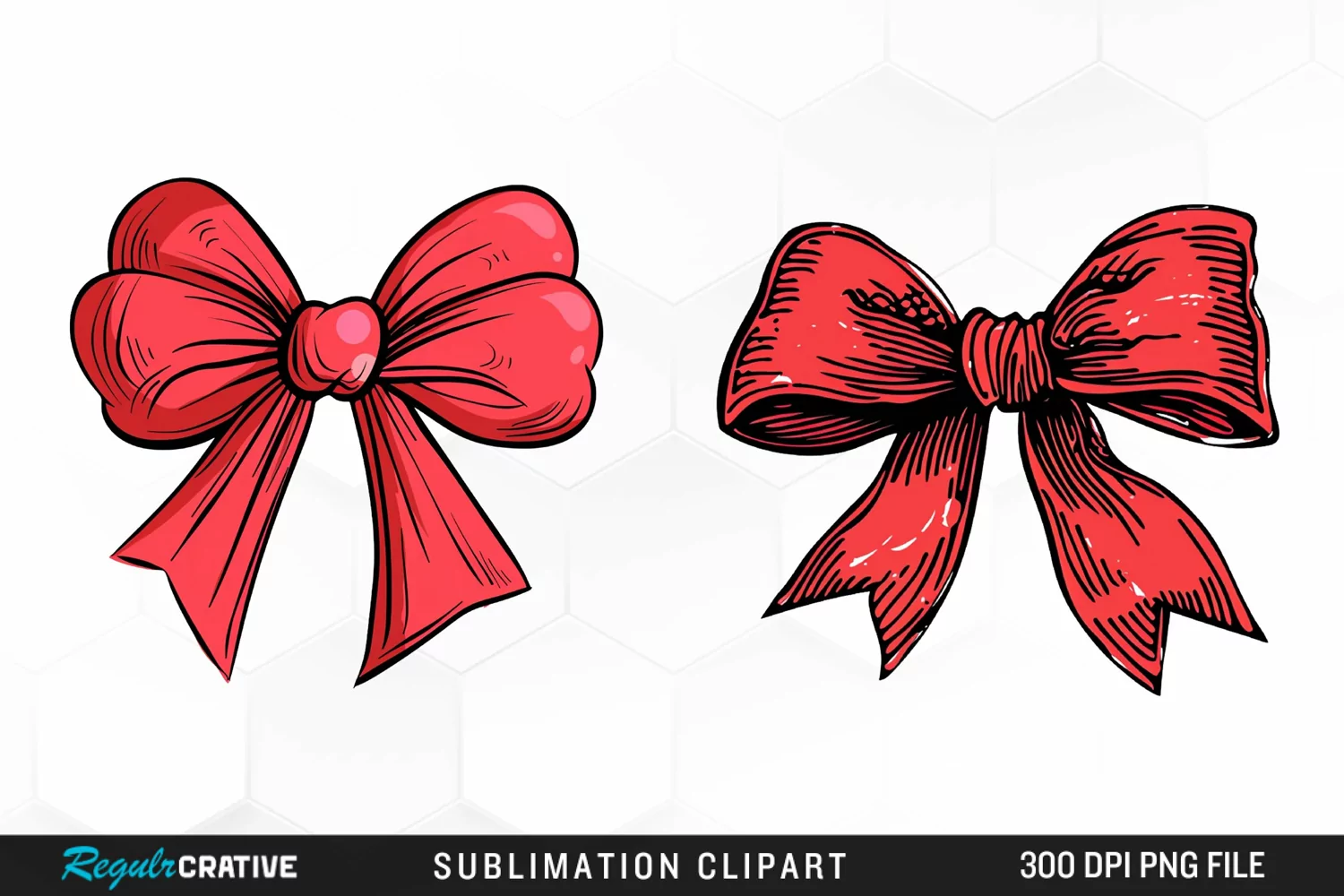 Red Bow Exquisite Clipart product image 1