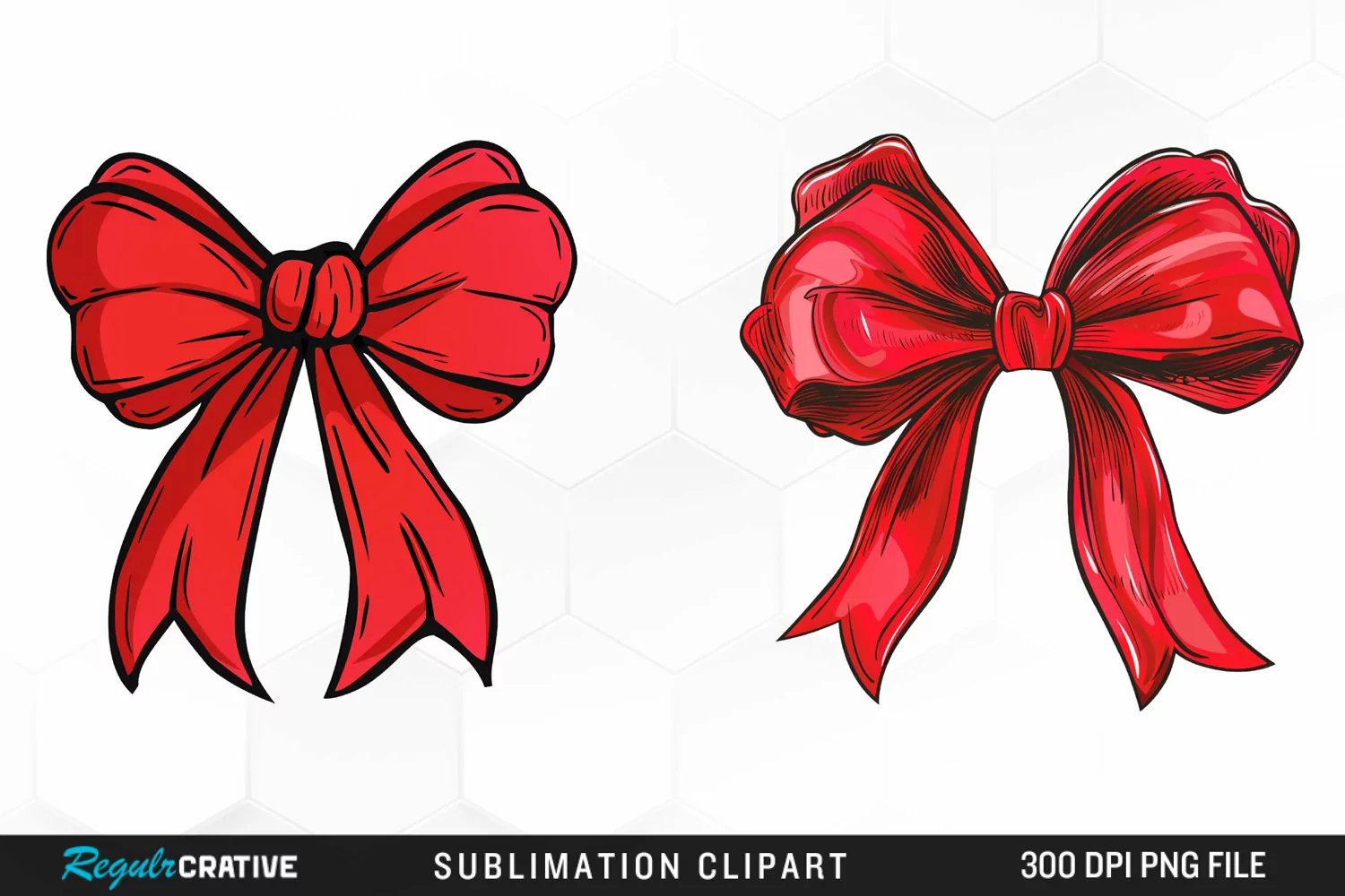 Red Bow Illustration PNG Clipart product image 1