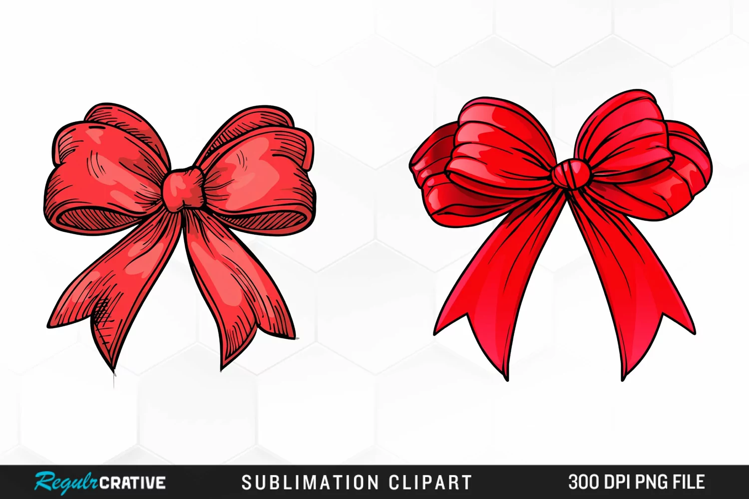 Red Bow Illustration PNG Clipart product image 1