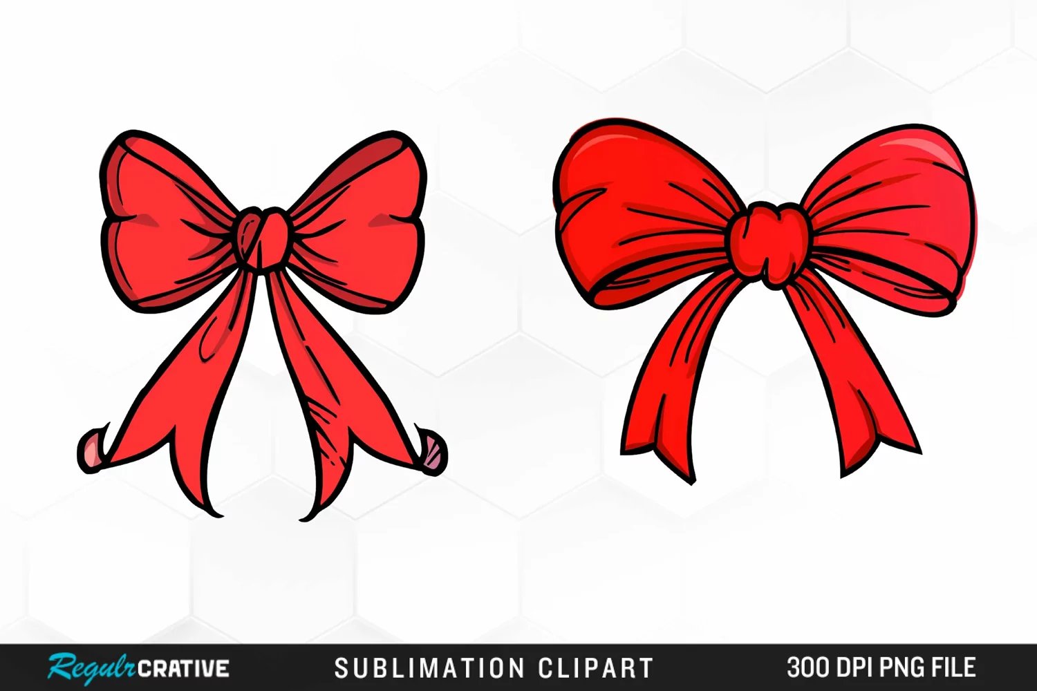 Red Bow Illustration PNG Clipart product image 1