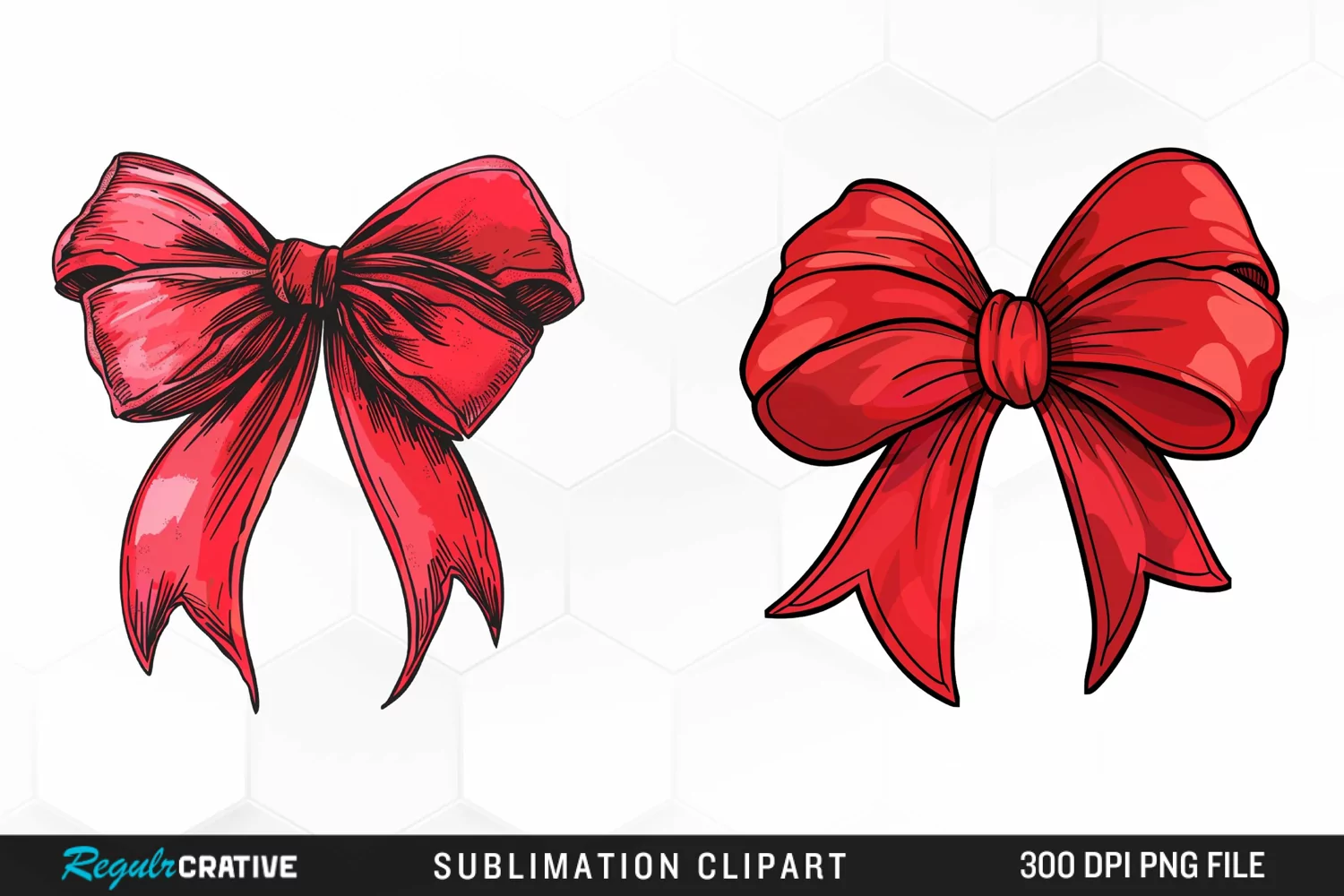 Red Bow Exquisite Clipart product image 1
