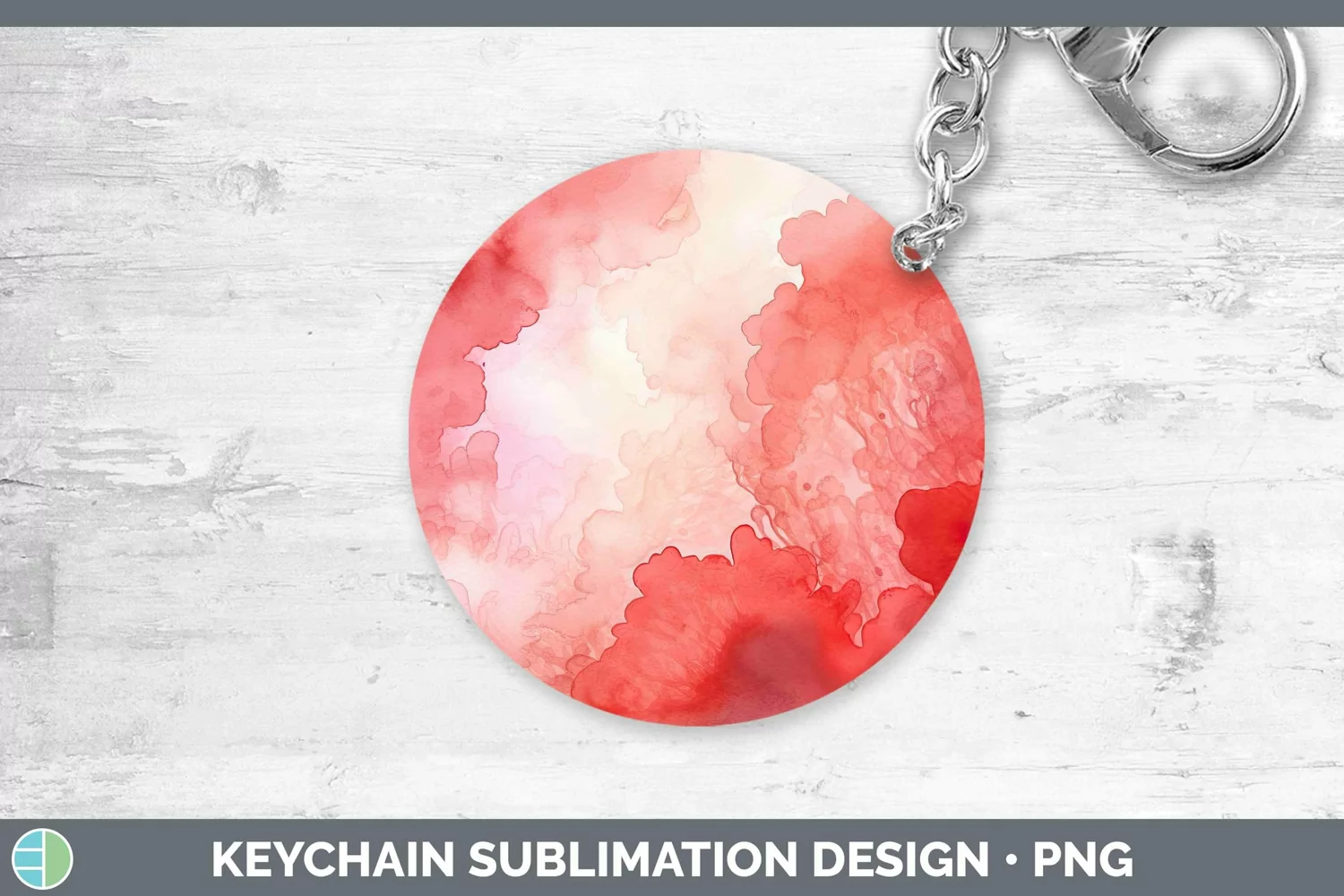GorgeousWatercolor Keychain design.