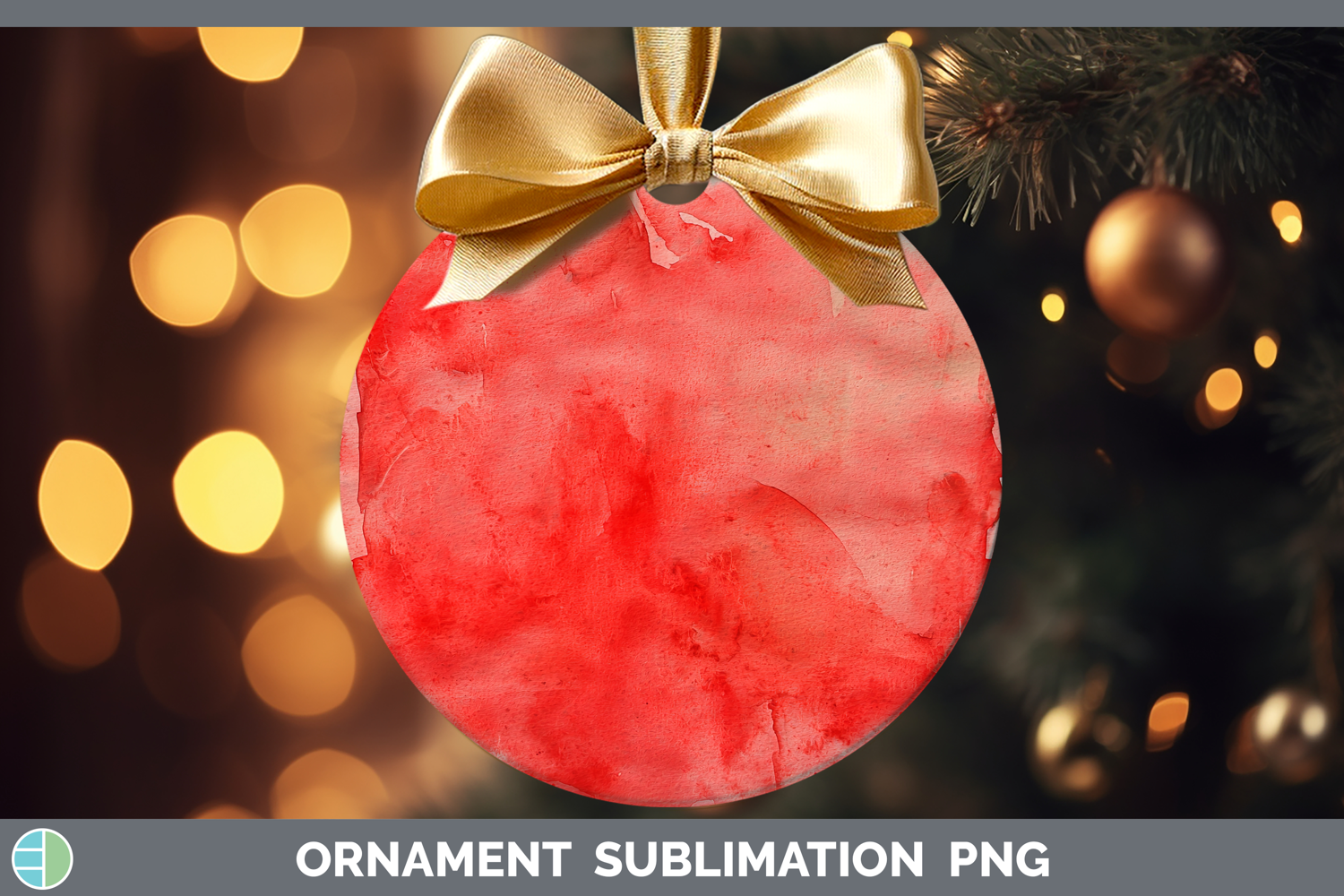 GorgeousWatercolor Ornament design.