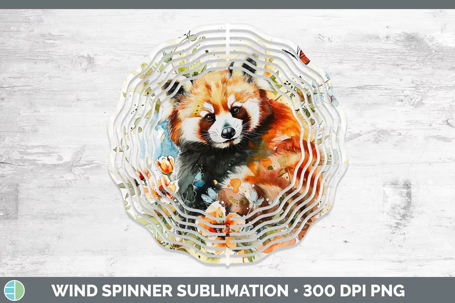 GorgeousWatercolor Wind Spinner design.