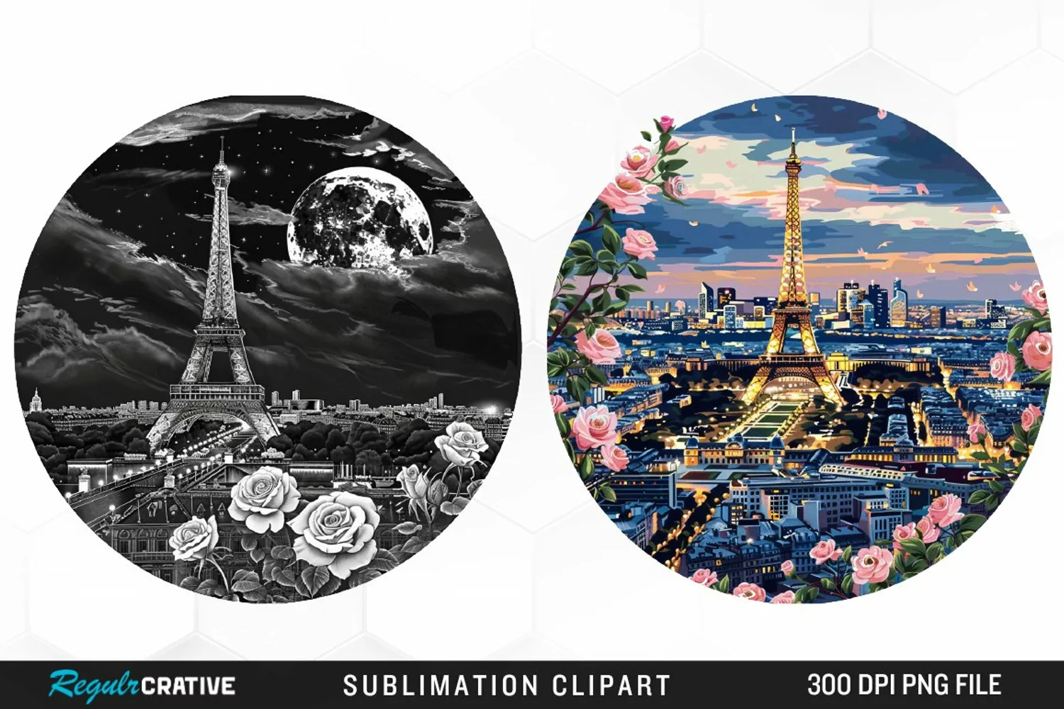 Watercolor Romantic Paris Graphic Clipart product image 1