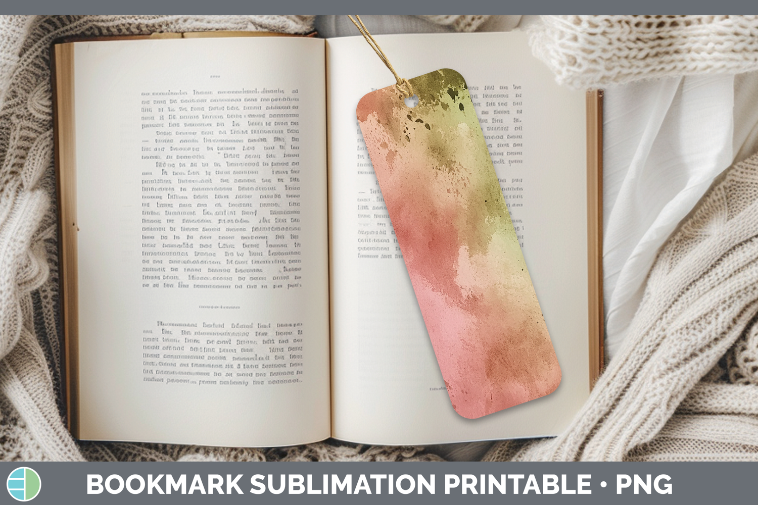 GorgeousWatercolor Bookmark design.