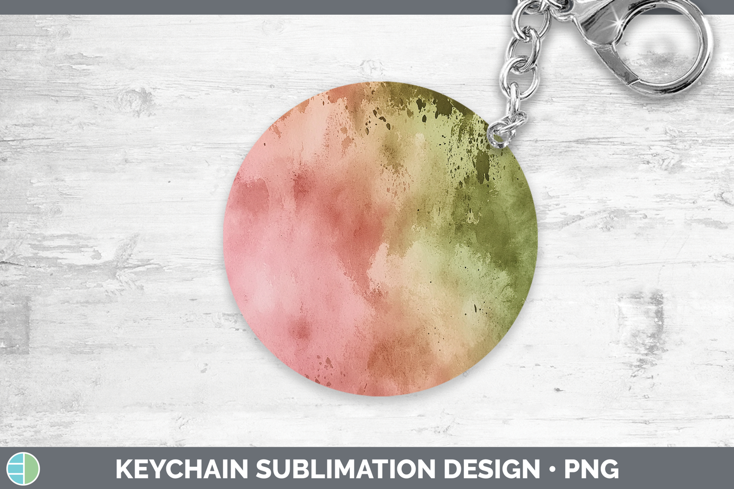 GorgeousWatercolor Keychain design.