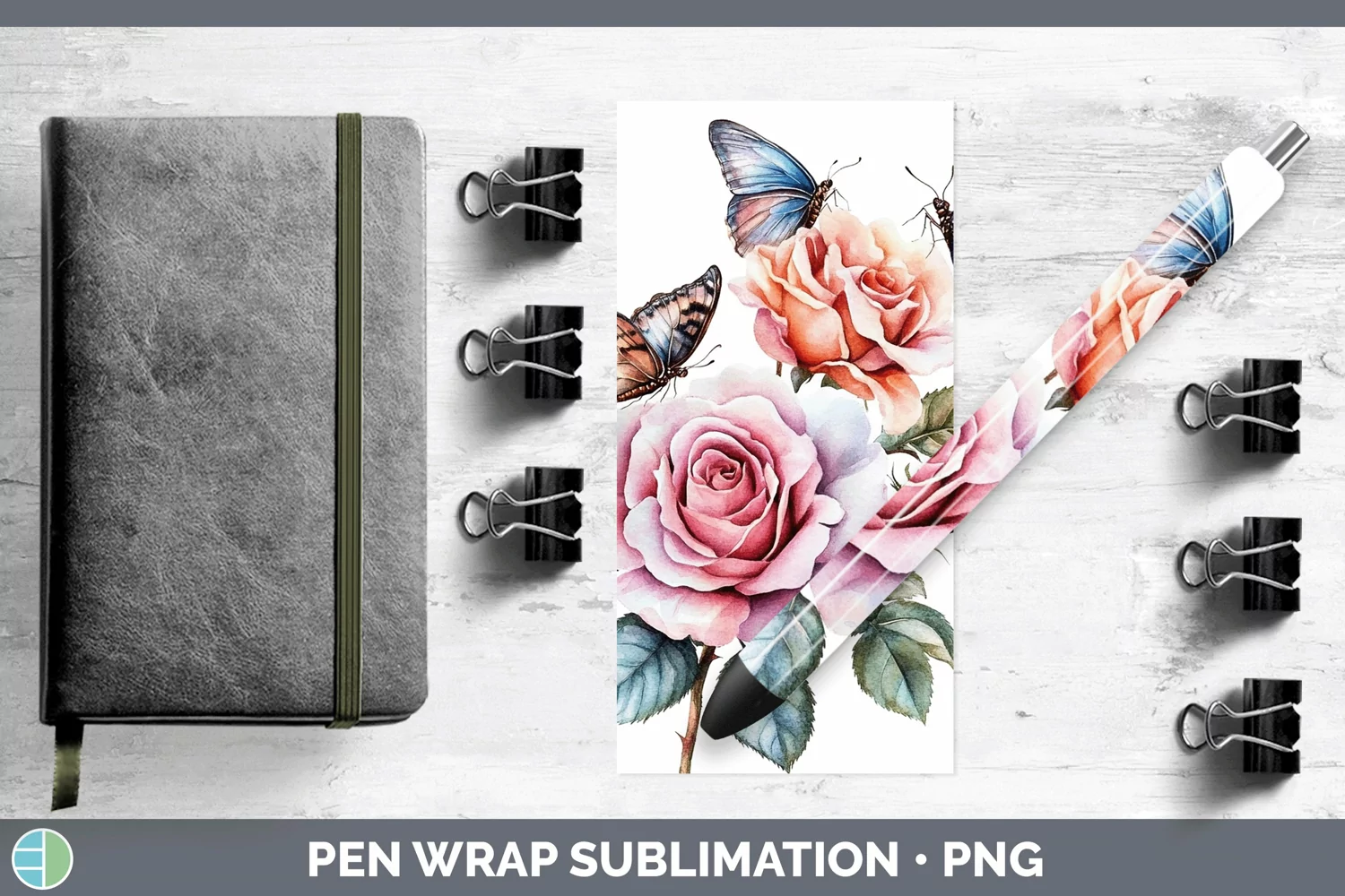 GorgeousWatercolor Pen Wrap design.