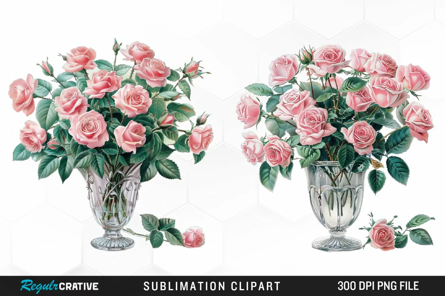 Watercolor Roses Exquisite Clipart product image 1
