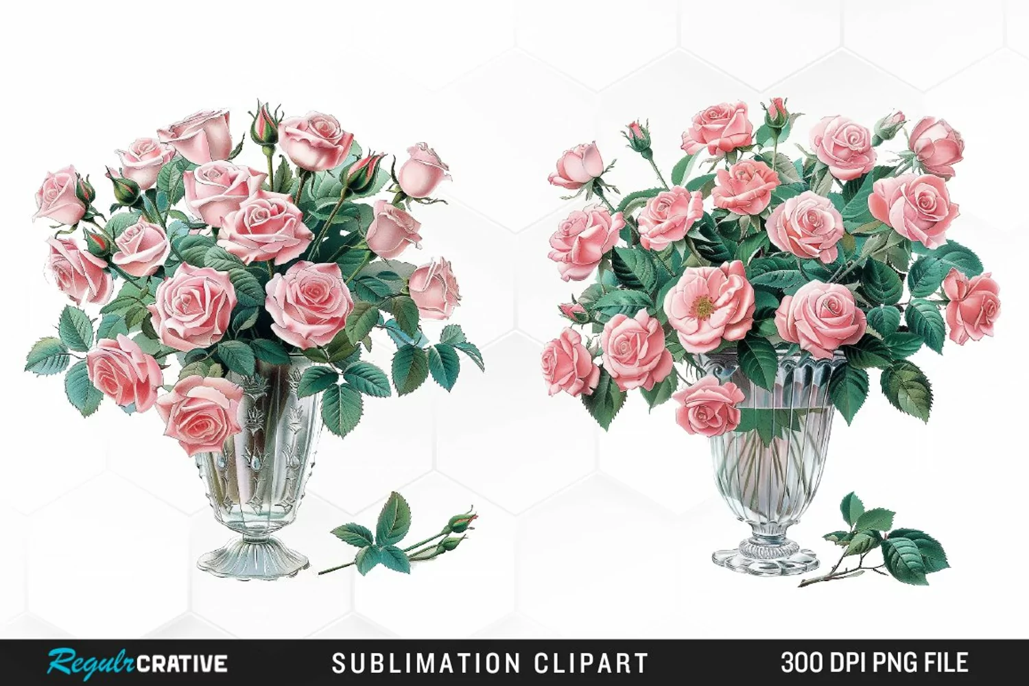 Watercolor Roses Exquisite Clipart product image 1