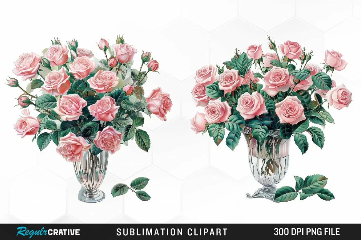 Watercolor Roses Image Clipart product image 1