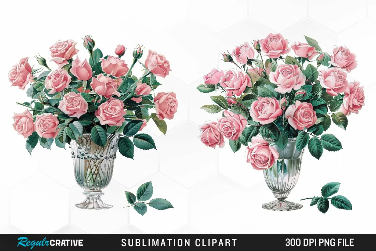 Watercolor Roses Image Clipart product image 1
