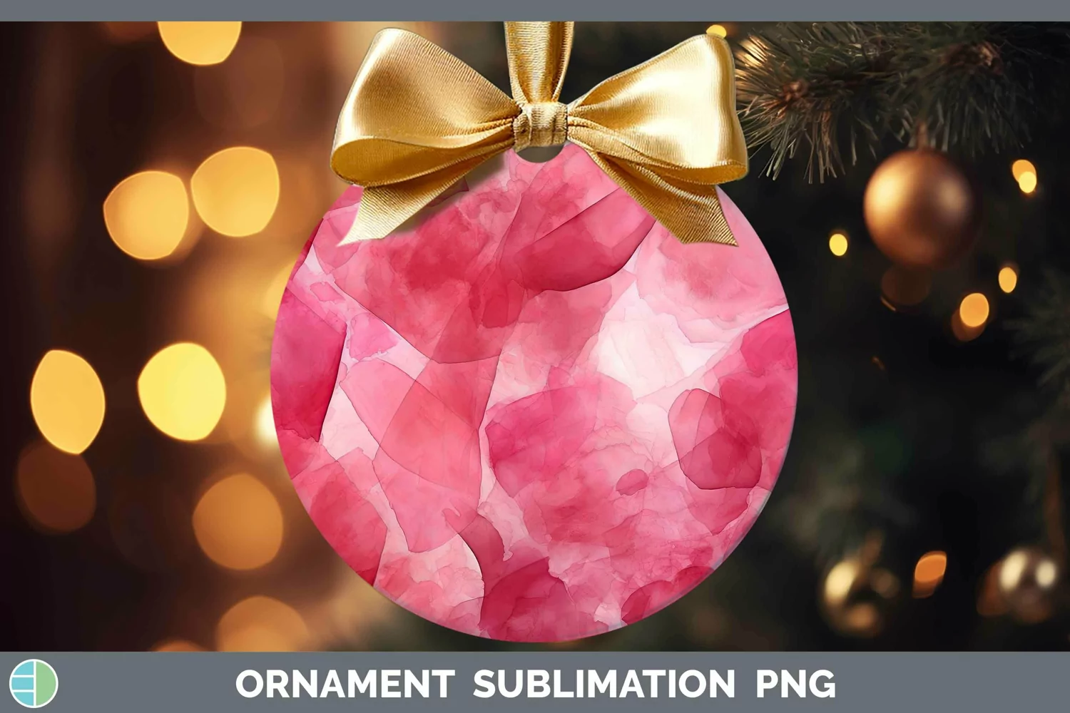 GorgeousWatercolor Ornament design.