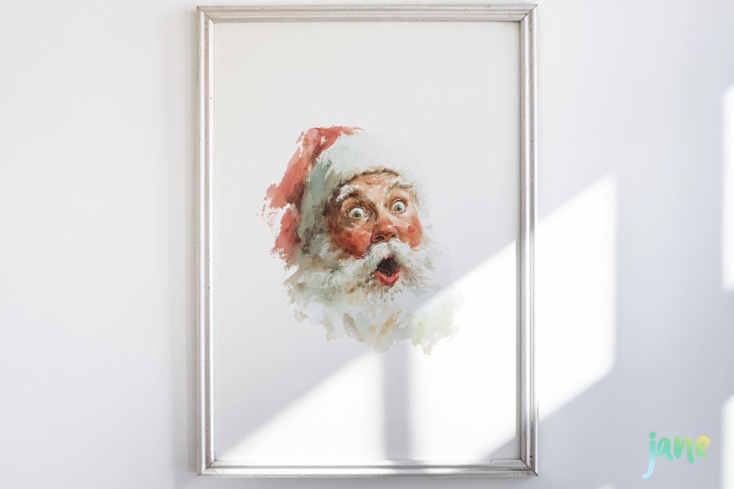 Watercolor Santa Clipart Sublimation product image 1