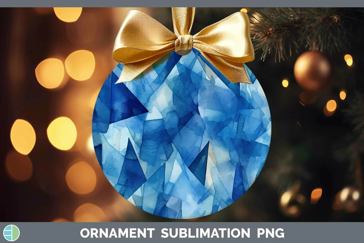 GorgeousWatercolor Ornament design.